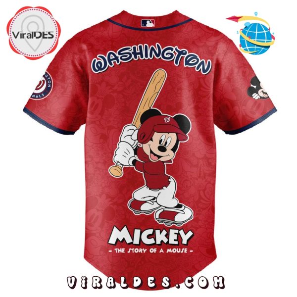 MLB Washington Nationals x Mickey Mouse Baseball Jersey