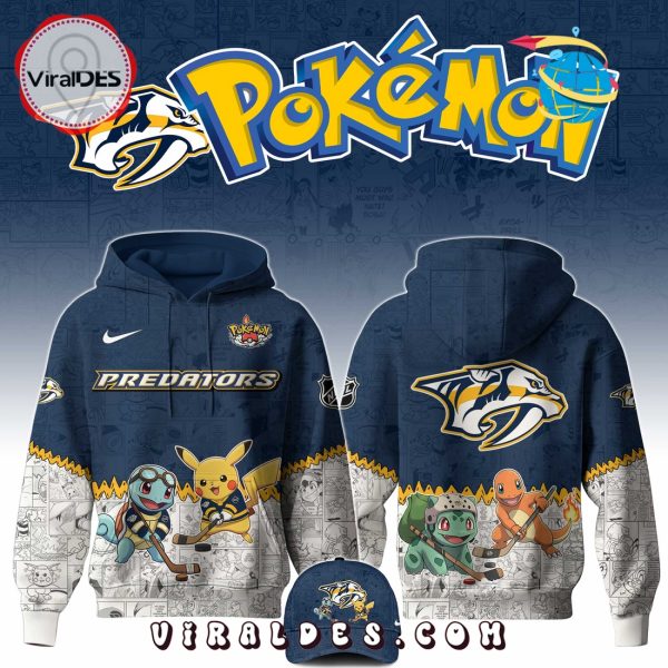 Nashville Predators NHL x Pokemon 2025 Hoodie, Pants