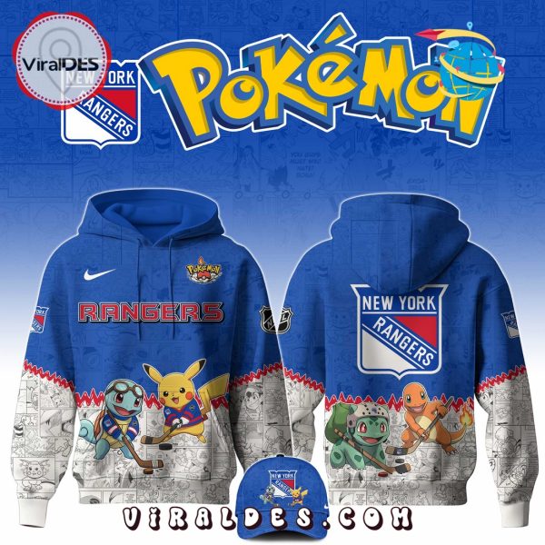 New York Rangers NHL x Pokemon 2025 Hoodie, Pants