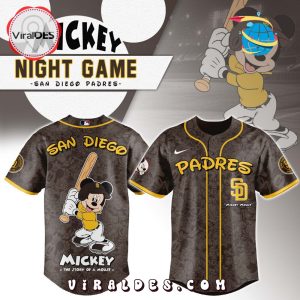 MLB San Diego Padres x Mickey Mouse Baseball Jersey