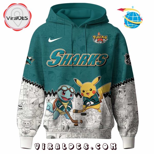 San Jose Sharks NHL x Pokemon 2025 Hoodie, Pants