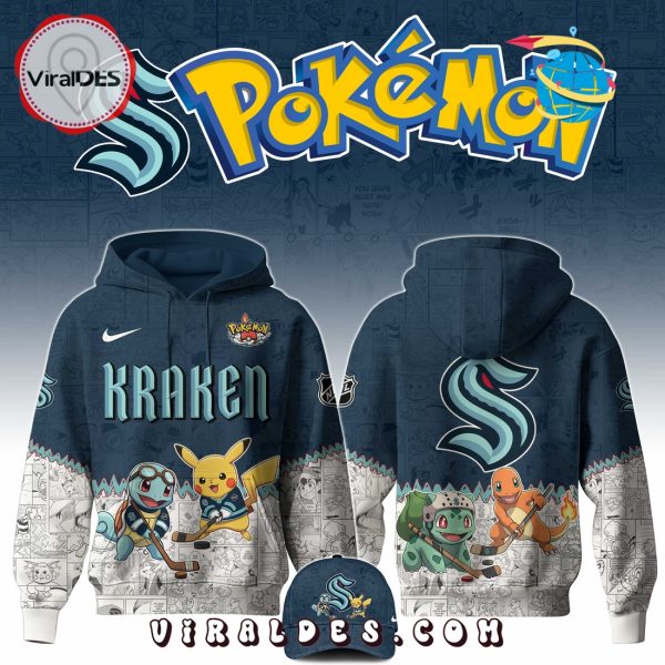 Seattle Kraken NHL x Pokemon 2025 Hoodie, Pants
