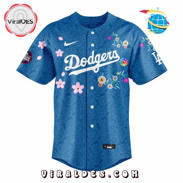 Takashi Murakami x Dodgers Tokyo Series Navy Baseball Jersey