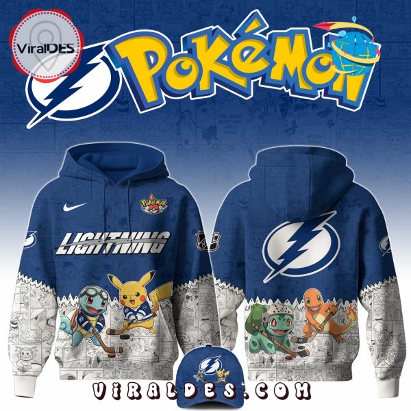 Tampa Bay Lightning NHL x Pokemon 2025 Hoodie, Pants