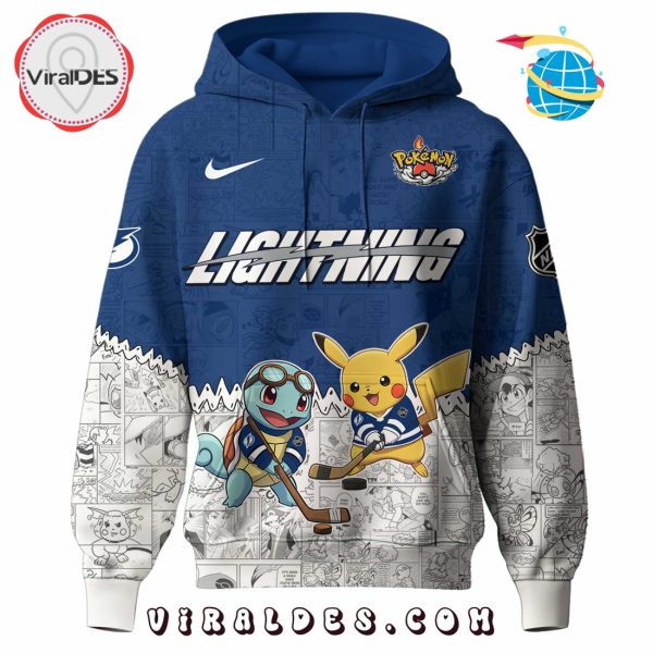 Tampa Bay Lightning NHL x Pokemon 2025 Hoodie, Pants
