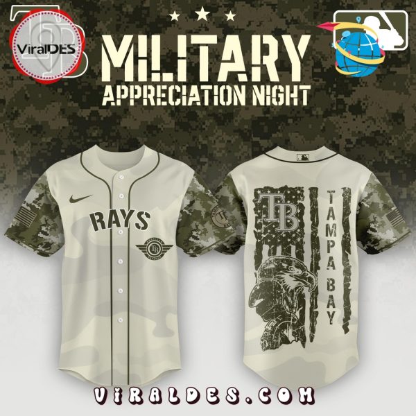 Tampa Bay Rays x MLB 2025 Armed Forces Day Night Baseball Jersey