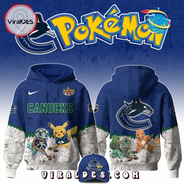 Vancouver Canucks NHL x Pokemon 2025 Hoodie, Pants