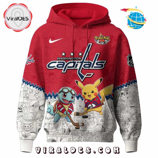 Washington Capitals NHL x Pokemon 2025 Hoodie, Pants