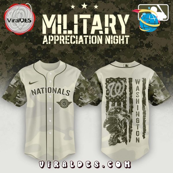Washington Nationals x MLB 2025 Armed Forces Day Night Baseball Jersey