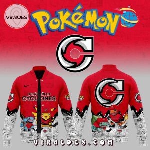 2025 Cincinnati Cyclones x Pokémon New Baseball Jacket