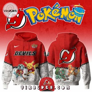 New Jersey Devils NHL x Pokemon 2025 Hoodie, Pants