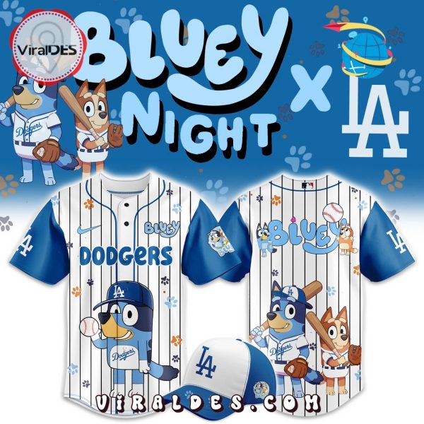 2025 Los Angeles Dodgers x Bluey Night Baseball Jersey