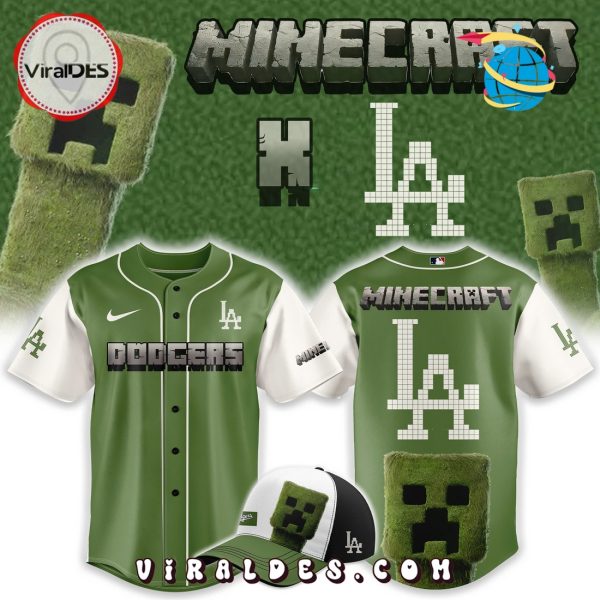 2025 Los Angeles Dodgers x MineCraft Baseball Jersey
