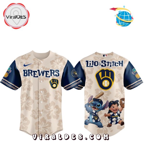 2025 Milwaukee Brewers x Lilo & Stitch Baseball Jersey