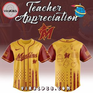 Miami Marlins MLB x Teacher Appreciation Day Jersey Miami Marlins MLB x Teacher Appreciation Day Jersey
