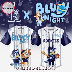 Colorado Rockies MLB Bluey And Bingo 2025 Baseball Jersey