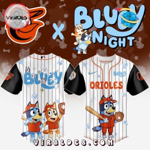 Baltimore Orioles MLB Bluey And Bingo 2025 Baseball Jersey