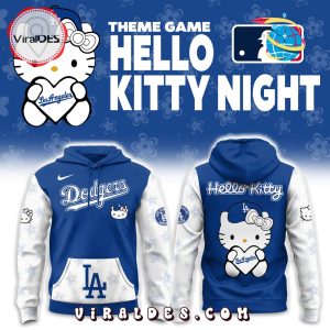 Los Angeles Dodgers MLB Hello Kitty Hoodie, Long Pants