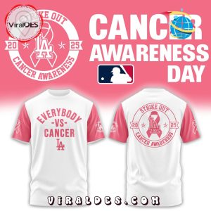 Los Angeles Dodgers Everybody vs Cancer Awareness Day Hoodie