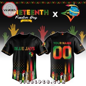 Toronto Blue Jays Custom MLB Juneteenth Baseball Jersey