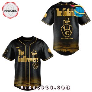 The Godfather Gold x Milwaukee Brewers Baseball Jersey