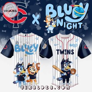 Minnesota Twins MLB Bluey And Bingo 2025 Baseball Jersey