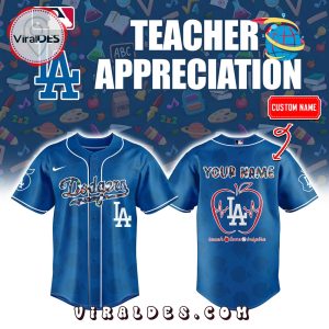 Los Angeles Dodgers Personalized Teacher Night Baseball Jersey