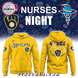 Milwaukee Brewers 2025 Nurses Night Gold Hoodie, Long Pants