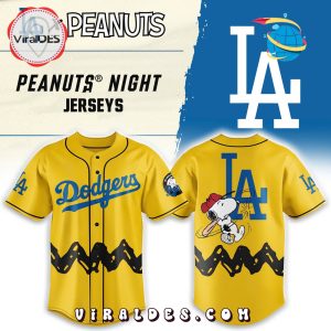 Los Angeles Dodgers x Hello Kitty 2025 Yellow Baseball Jersey