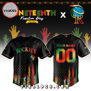 Colorado Rockies Custom MLB Juneteenth Baseball Jersey