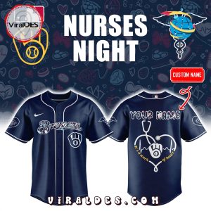 Personalized Milwaukee Brewers 2025 Nurses Night Baseball Jersey