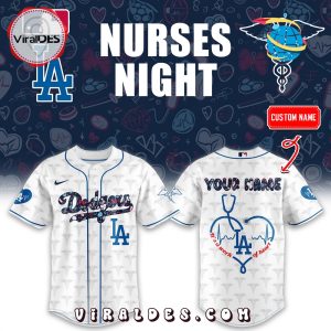 Los Angeles Dodgers Nurses Night White Baseball Jersey