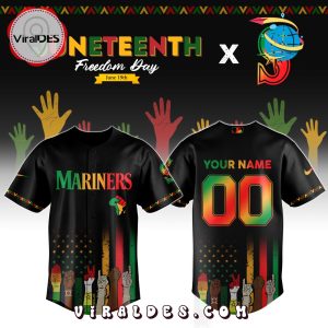 Seattle Mariners Custom MLB Juneteenth Baseball Jersey