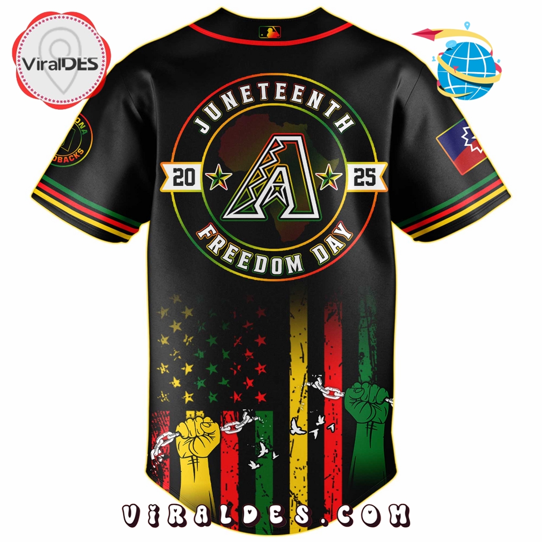 Arizona Diamondbacks x 2025 Juneteenth Day Jersey Arizona Diamondbacks x 2025 Juneteenth Day Jersey