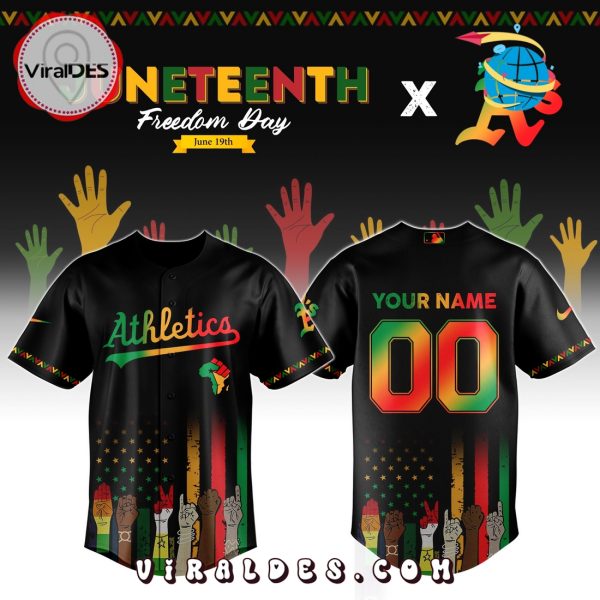 Athletics Custom MLB Juneteenth Baseball Jersey