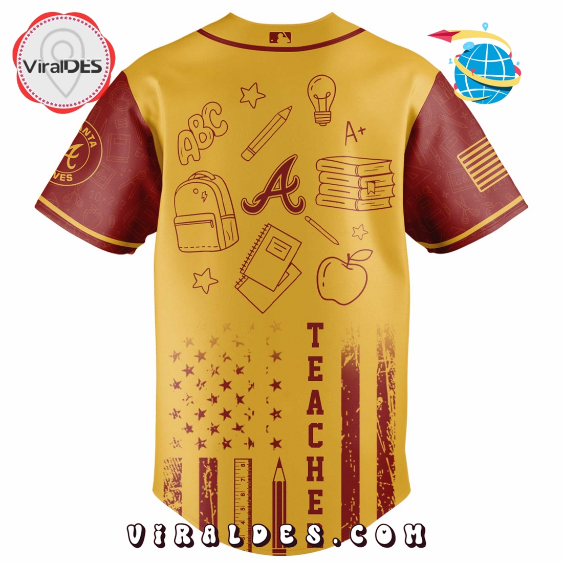 Atlanta Braves MLB x Teacher Appreciation Day Jersey Atlanta Braves MLB x Teacher Appreciation Day Jersey