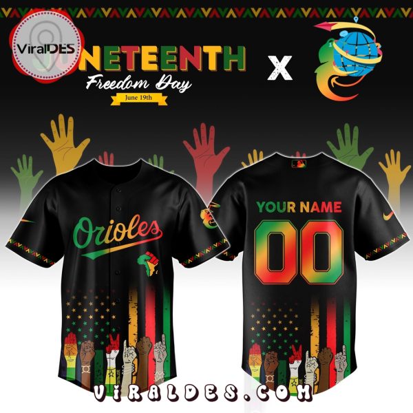 Baltimore Orioles Custom MLB Juneteenth Baseball Jersey