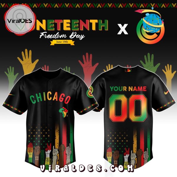 Chicago Cubs Custom MLB Juneteenth Baseball Jersey