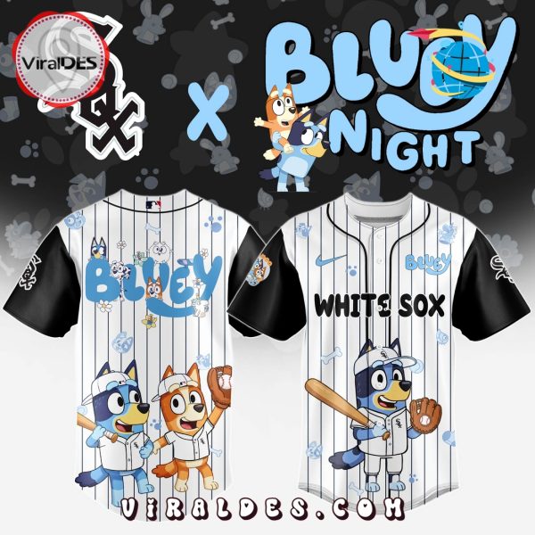 Chicago White Sox MLB Bluey And Bingo 2025 Baseball Jersey