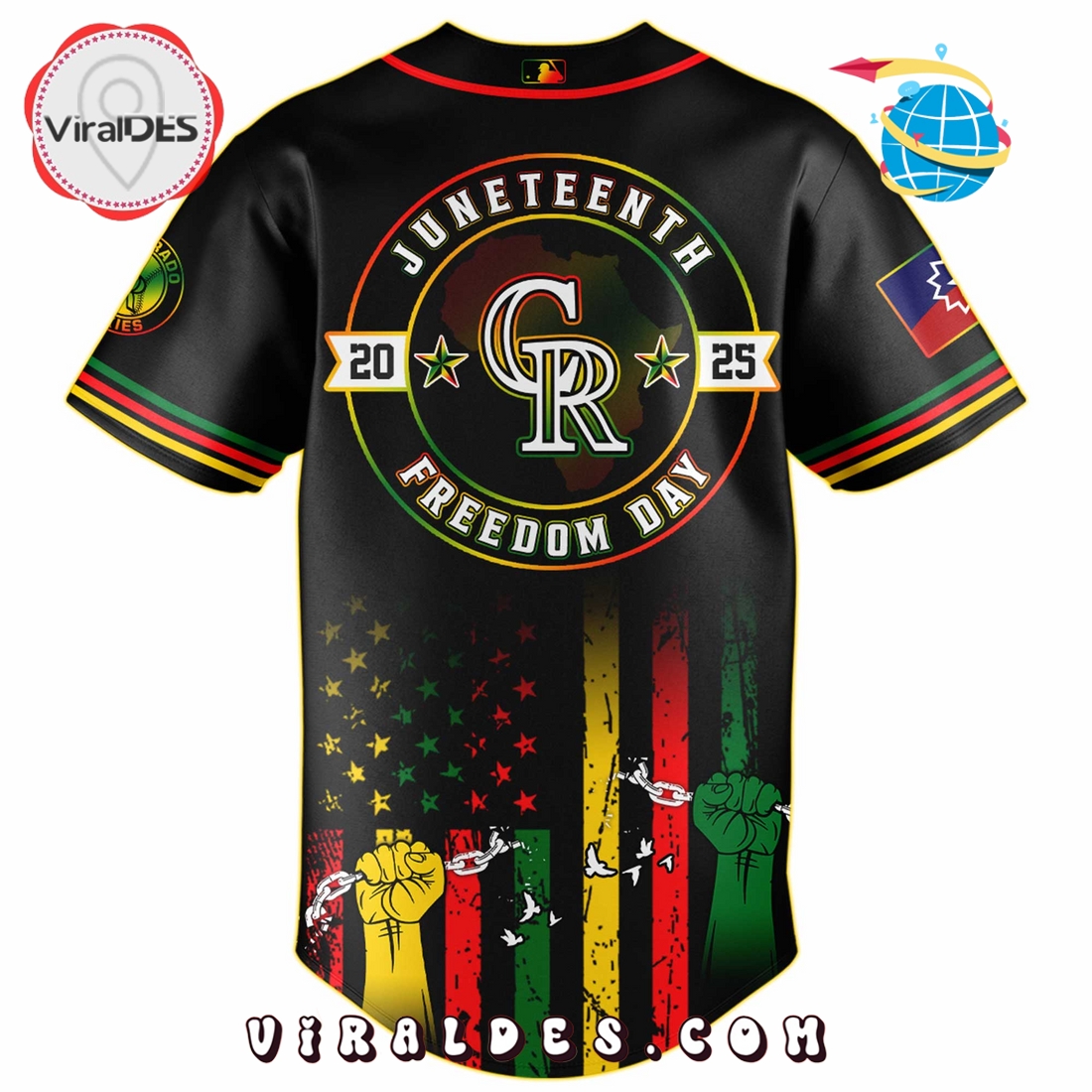 Colorado Rockies x 2025 Juneteenth Day Jersey Colorado Rockies x 2025 Juneteenth Day Jersey