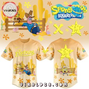 Spongebob Squarepants MLB Houston Astros Baseball Jersey