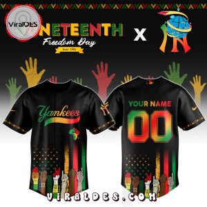 New York Yankees Custom MLB Juneteenth Baseball Jersey