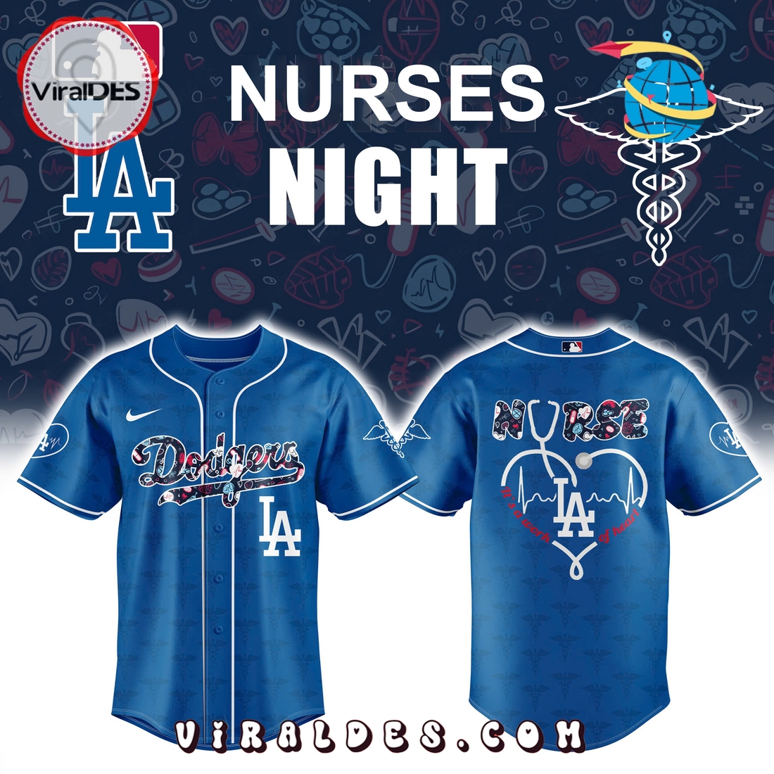 Dodgers x Nurses Night 2025 Hoodie, Long Pants Dodgers x Nurses Night 2025 Hoodie, Long Pants