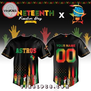 Houston Astros Custom MLB Juneteenth Baseball Jersey