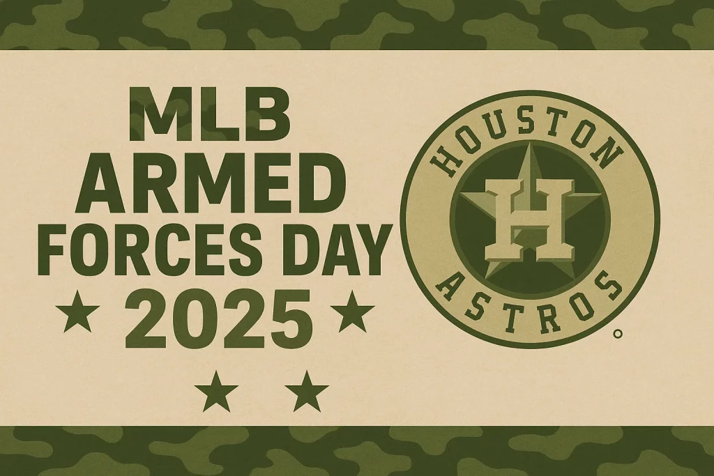 Houston Astros 2025 Armed Forces Day Jersey honoring military service