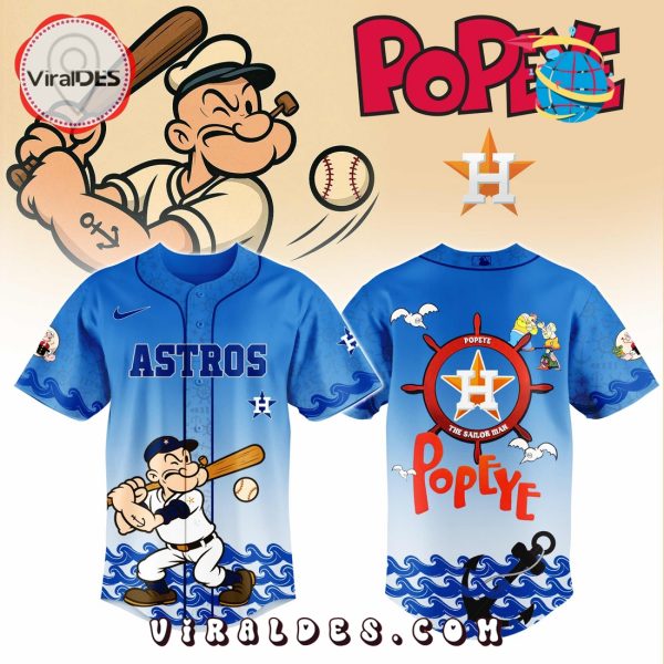 Houston Astros MLB x Popeye Baseball Jersey
