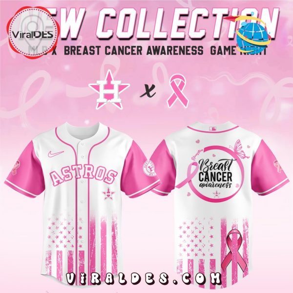 Houston Astros x Breast Cancer Awareness Game Night Baseball Jersey