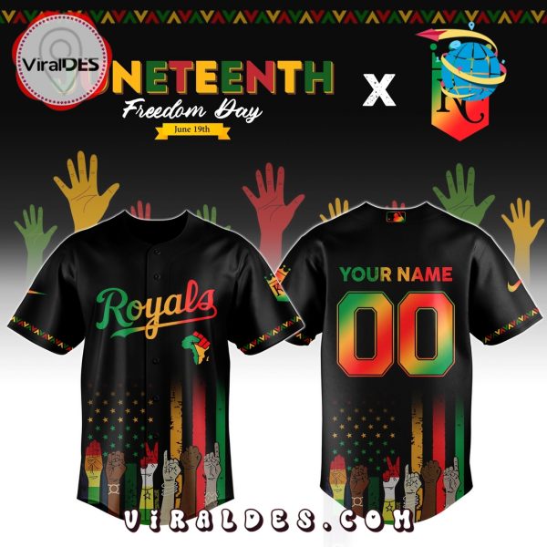 Kansas City Royals Custom MLB Juneteenth Baseball Jersey