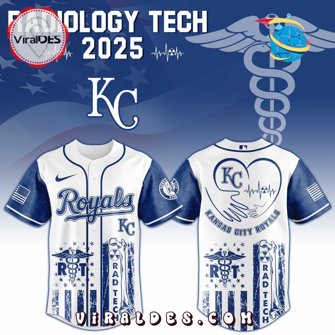 Kansas City Royals MLB x Radiology Tech Night 2025 Jersey Kansas City Royals MLB x Radiology Tech Night 2025 Jersey