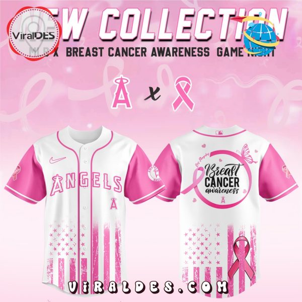 Los Angeles Angels x Breast Cancer Awareness Game Night Baseball Jersey